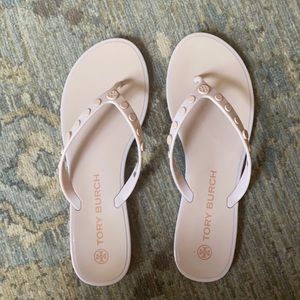 Tory Burch Studded Jelly Flip Flops